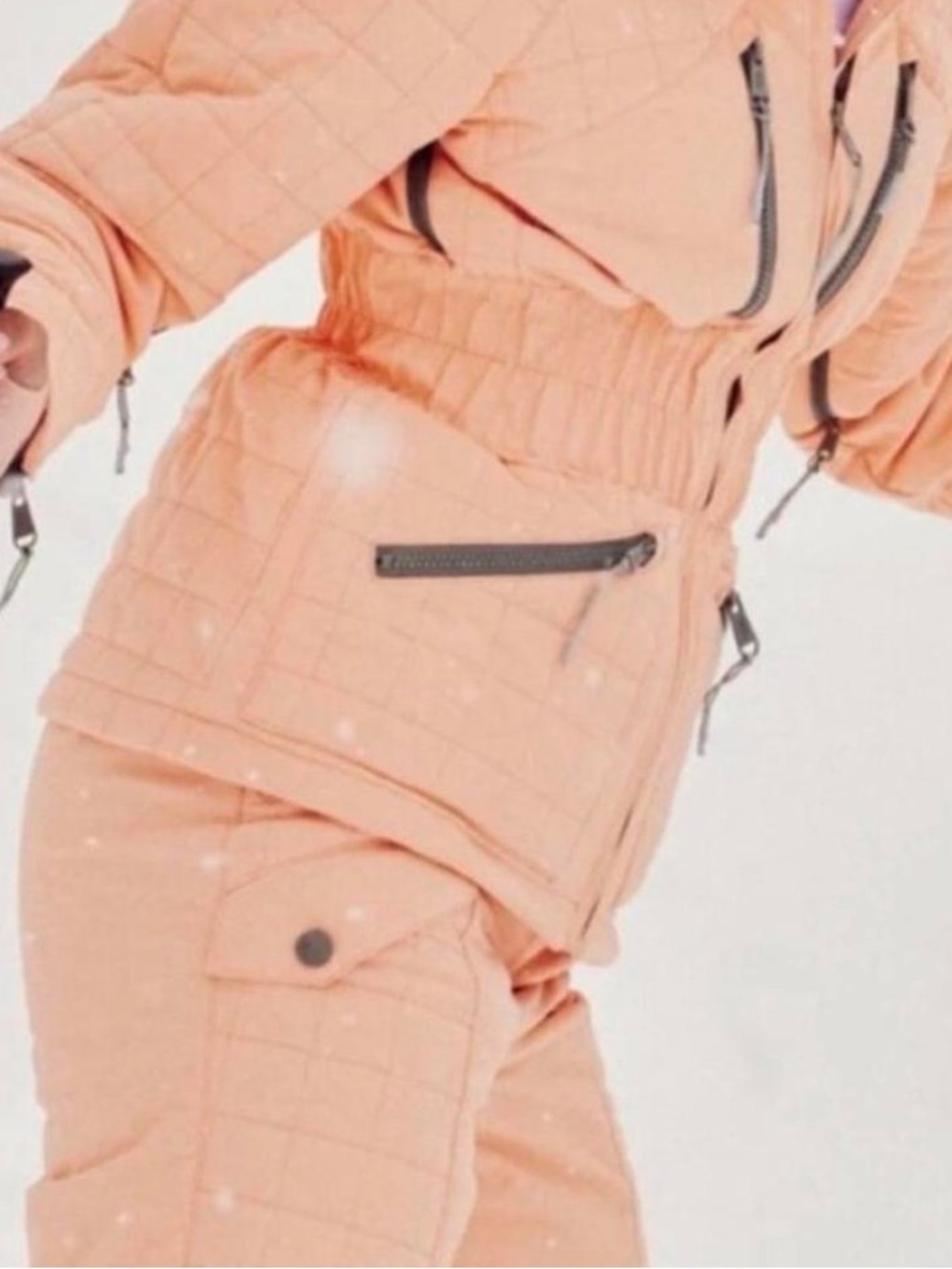 Free People “All Prepped” Ski Jacket in Wintermelon